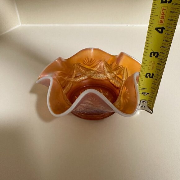 Digan Carnival Glass Bowl Color Peach - Picture 11 of 11